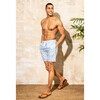 Hudson Mens Boardshort, Sea Glass Stripe - Swim Trunks - 4