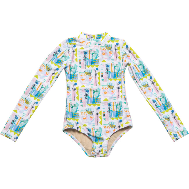 *Exclusive* Mini Kelly Long Sleeve One Piece, Sol Fruit - One Pieces - 1