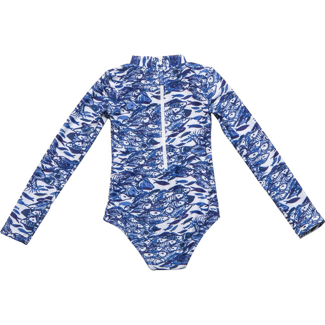 Mini Kelly Long Sleeve One Piece, Nazare Wave - One Pieces - 3
