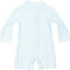 Mini Taylor Baby LS Sunsuit, Sea Glass Stripe - One Pieces - 2