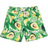 Mini Major Boys Swim Trunk, Avocado - Swim Trunks - 1 - thumbnail