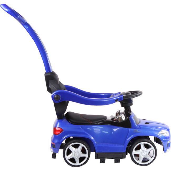 4-in-1 Mercedes Push Car, Blue - Ride-On - 2