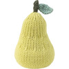 Pear Knit Rattle, Green - Rattles - 1 - thumbnail