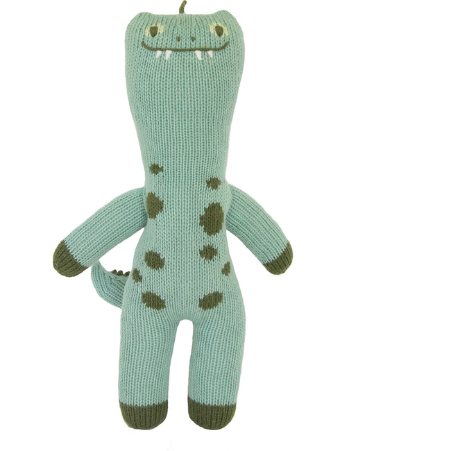 Mini Iggy the Dinosaur Knit Doll, Teal