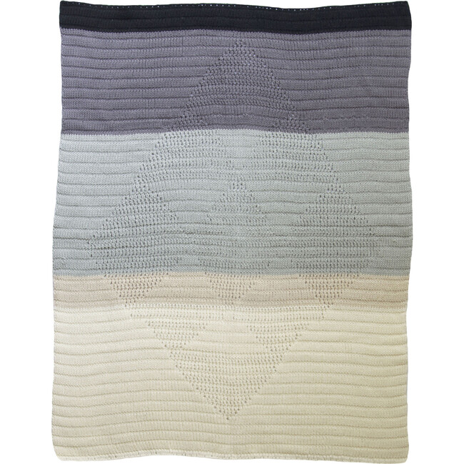 Diamond Blanket, Grey Stripe