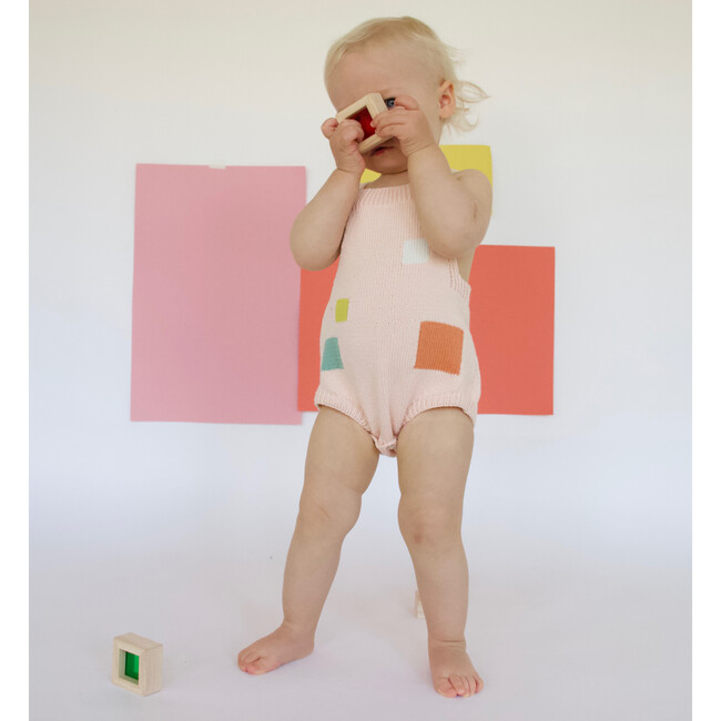 Mondrian Romper, Pink - Rompers - 8