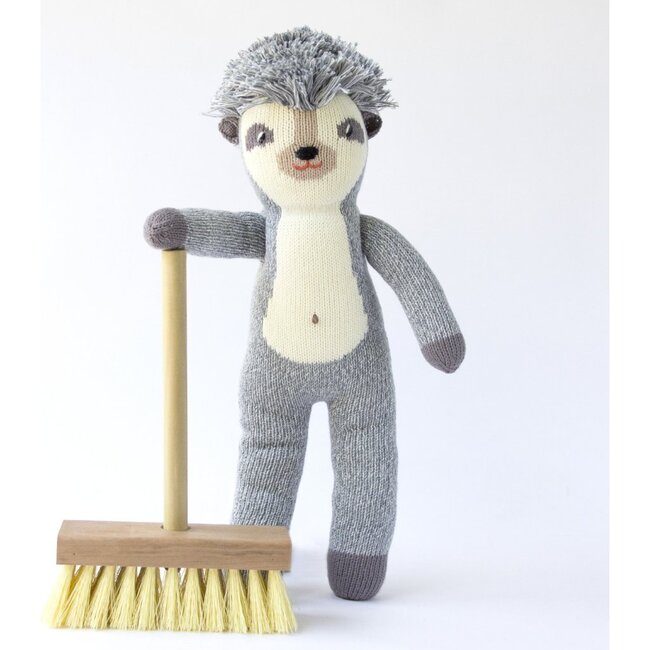 Edgar the Hedgehog Knit Doll, Grey - Dolls - 2