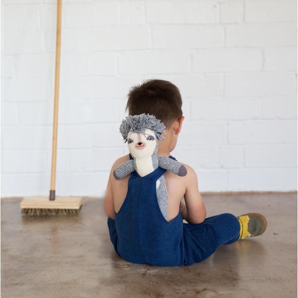 Edgar the Hedgehog Knit Doll, Grey - Dolls - 3
