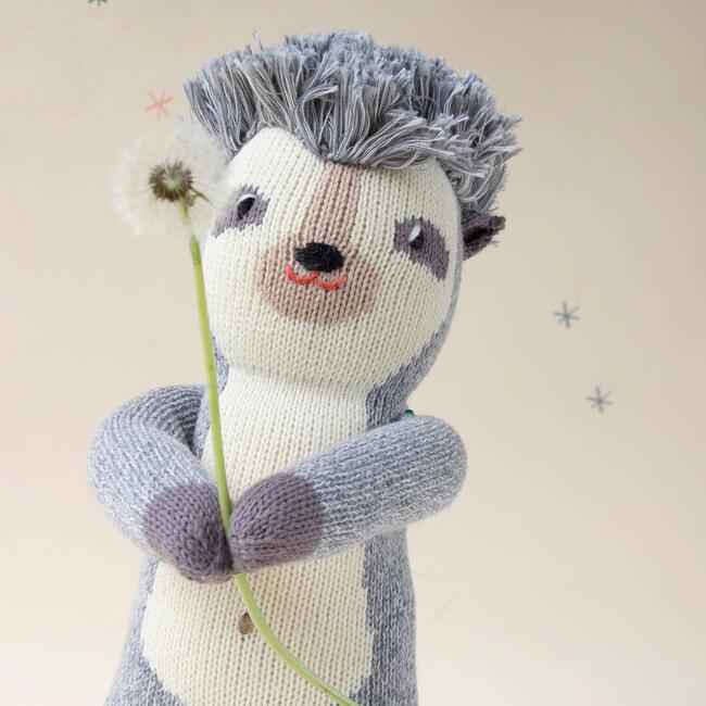 Edgar the Hedgehog Knit Doll, Grey - Dolls - 4