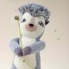 Edgar the Hedgehog Knit Doll, Grey - Dolls - 4