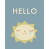 Hello Sun Art Print, Blue - Art - 1 - thumbnail