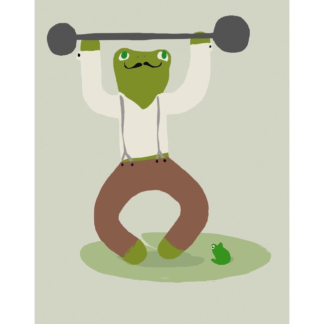 Luigi the Strongman Art Print, Green - Art - 1