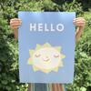 Hello Sun Art Print, Blue - Art - 2