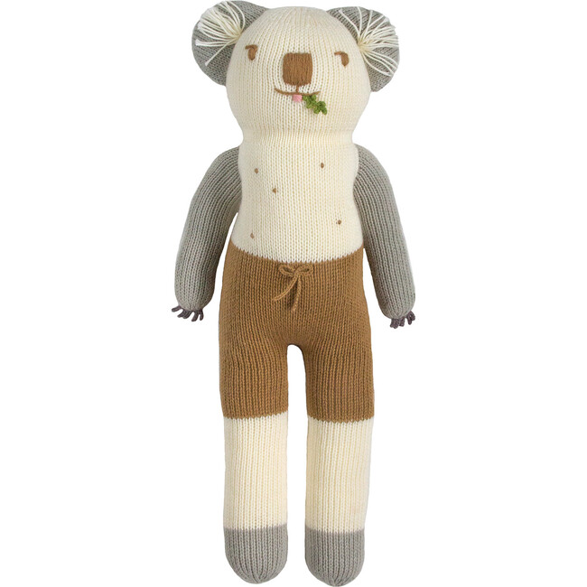 Koa the Koala Knit Doll, White/Grey