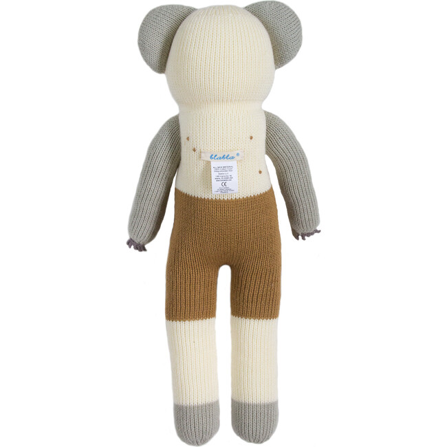 Koa the Koala Knit Doll, White/Grey - Dolls - 4