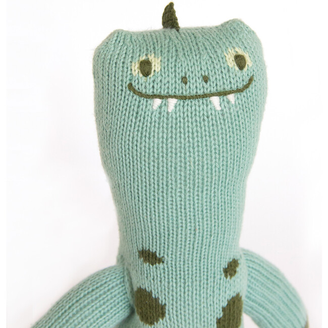 Iggy the Dinosaur Knit Doll, Teal - Dolls - 6