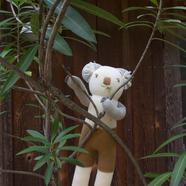 Koa the Koala Knit Doll, White/Grey - Dolls - 6