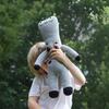 Maximus the Dinosaur Knit Doll, Grey - Dolls - 7