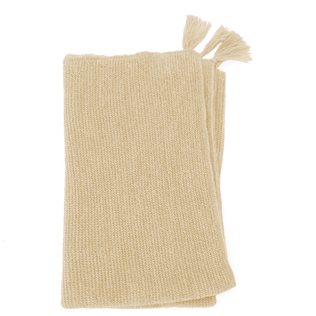 Organic Alpaca Blanket, Oatmeal - Blankets - 1