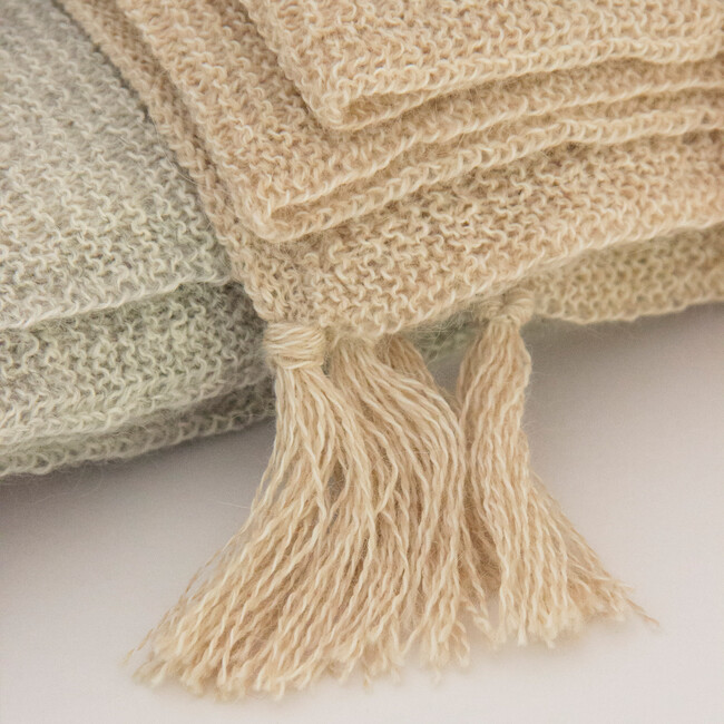 Organic Alpaca Blanket, Fog - Blankets - 3