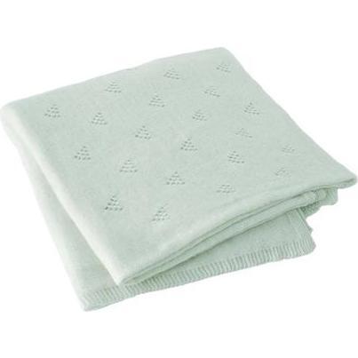 Little Triangle Receiving Blanket, Mint - Blankets - 1
