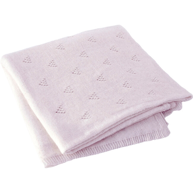 Little Triangle Receiving Blanket, Petal