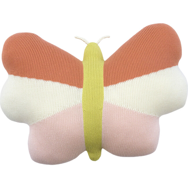 Butterfly Pillow, Pink Multi