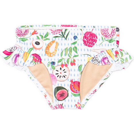 Mini Gemma Girls Ruffle Swim Bottom, Fresco Crush - Two Pieces - 1