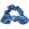 Pouf Denim Scrunchie, Light Blue Denim - Hair Accessories - 1 - thumbnail