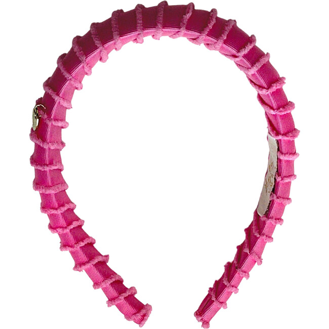 Noa Fringe Headband, Hot Pink