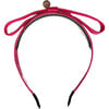 Maddy Twill Bow Headband, Flamingo Pink - Hair Accessories - 1 - thumbnail