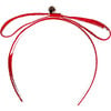 Maddy Twill Bow Headband, Red - Hair Accessories - 1 - thumbnail