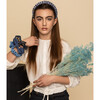 Pouf Denim Scrunchie, Light Blue Denim - Hair Accessories - 2