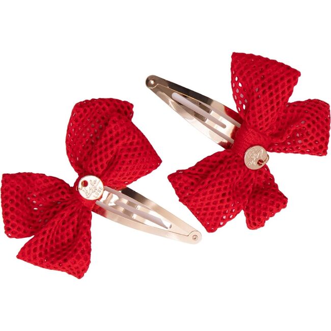 Alice Clip, Red - Hair Accessories - 1 - zoom