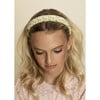 Lily Floral Print Headband, Tan Print - Hair Accessories - 4