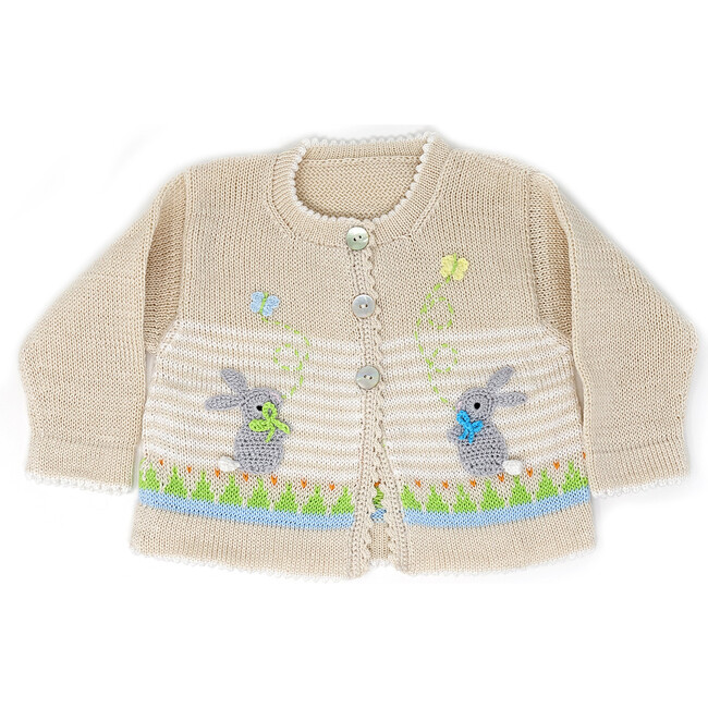 Crochet Bunny Cardigan - Sweaters - 1