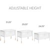 Gelato Portable Bassinet, Washed White - Bassinets - 2