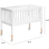 Gelato Portable Bassinet, Washed White - Bassinets - 5