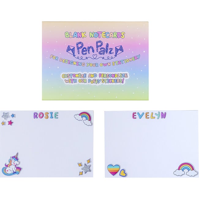 ‘Beautiful Rainbow’ Puffy Stationery Bundle (Box Set of 3 Puffy Postcards) - Paper Goods - 2