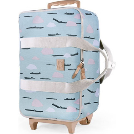 Baby Travel Bag, Green Croco - Luggage - 1
