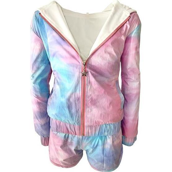 Windbreaker Set, Pastel Tie Dye - Two Pieces - 1