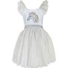 Unicorn Dress, White & Gold - Dresses - 1 - thumbnail