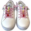Star Girl Rainbow Beaded Sneaker, Purple - Sneakers - 1 - thumbnail