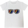 Rainbow Sunnies Tee, White - Tees - 1 - thumbnail