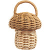 Mushroom Rattan Rattle, Natural - Rattles - 1 - thumbnail