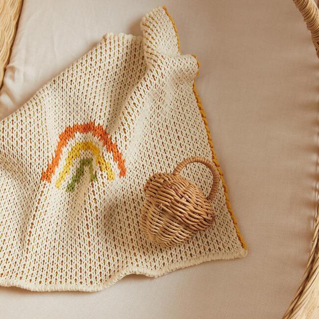 Acorn Rattan Rattle, Natural - Rattles - 3