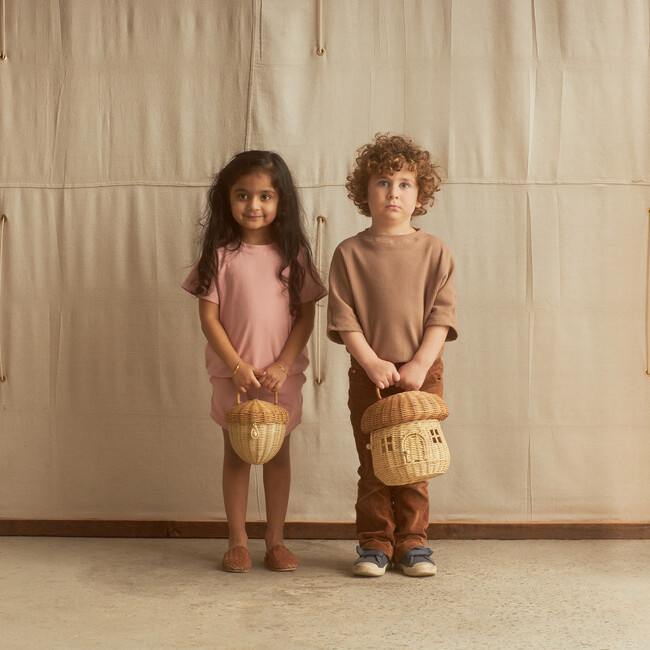 Acorn Rattan Bag, Natural - Costume Accessories - 3