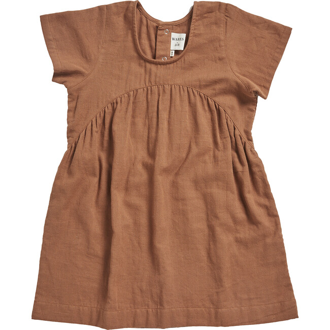 Clover Toddler Dress, Cinnamon - Dresses - 1