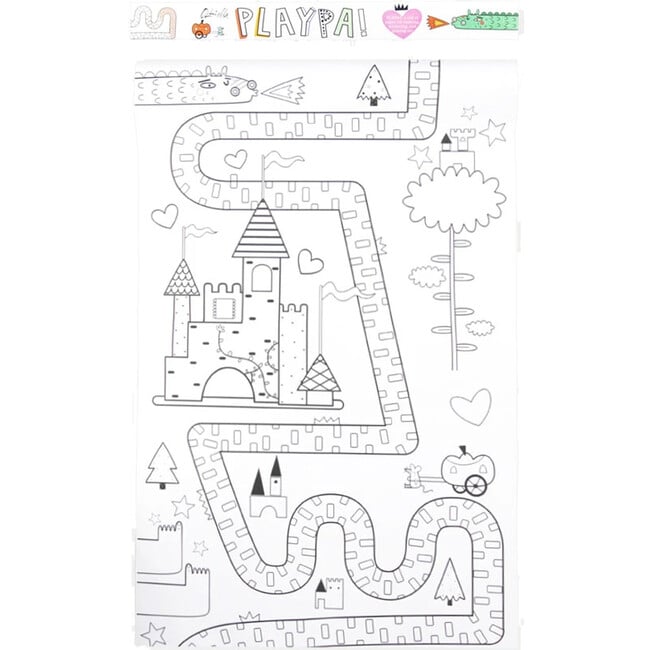 Playpa Fairytale Coloring Roll - Arts & Crafts - 1