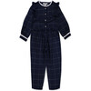 Berangere Jumpsuit, Lurex Bleu Nuit - Jumpsuits - 1 - thumbnail